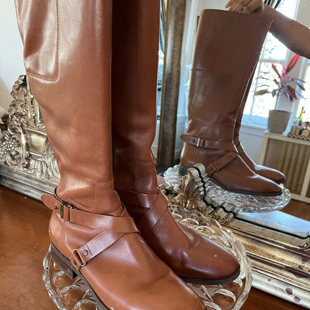 Nine West Brown Over the Knee Boots